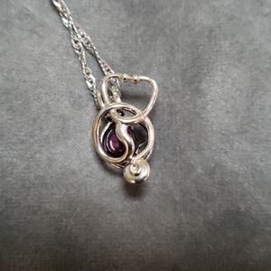 Silver plated pendant